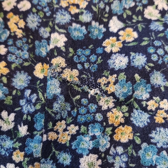 Marie Claire Dark Blue Floral Mini Summer Dress - Picture 9 of 10